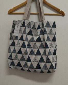 Plátěná taška s trojúhelníky